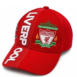 Liverpool FC Barclays Premier League Red Embroidered Soccer Football Hat OSFA